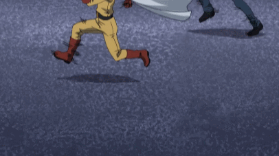 One Punch Man running gif